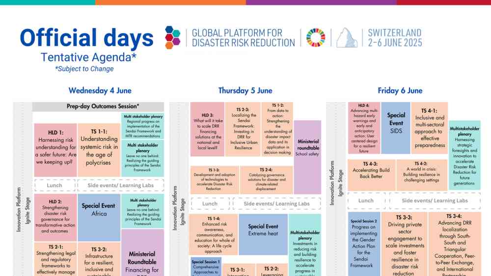 An image of the PDF one pager agenda