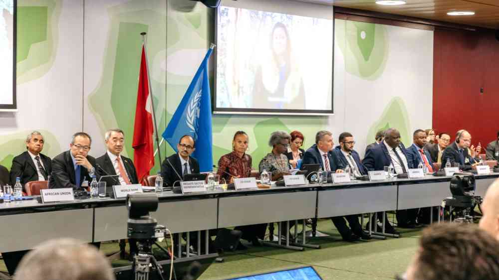 A view of the GPDRR 2025 ministerial roundtable