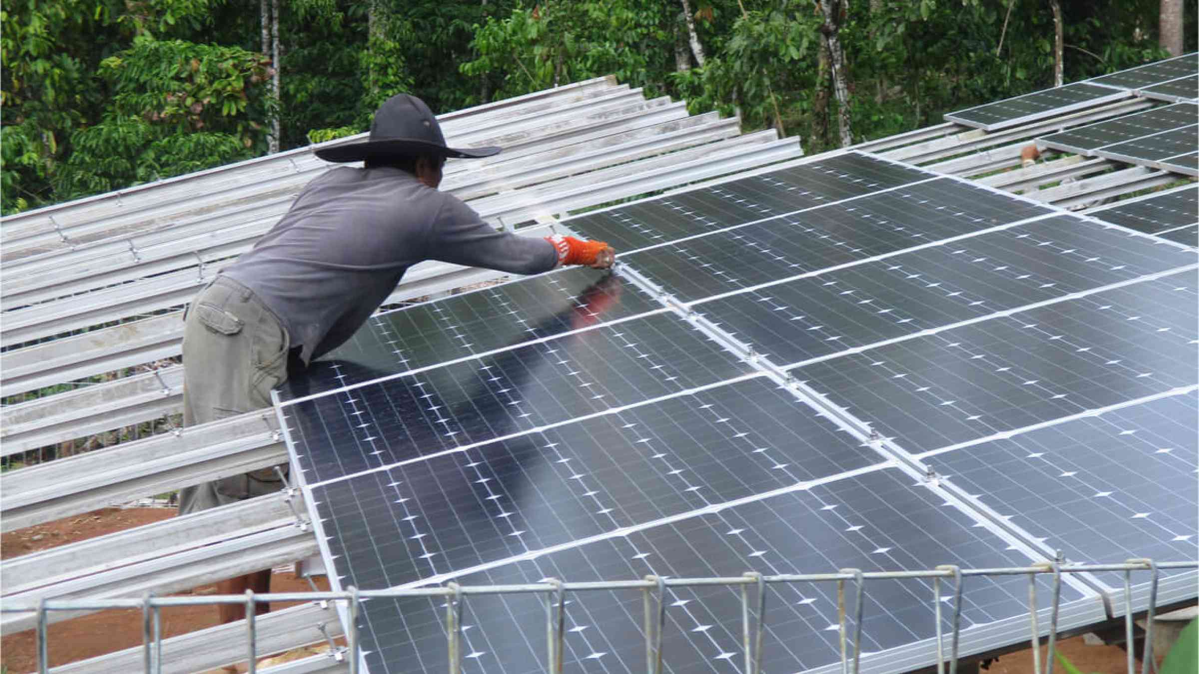 The process of installing a photovoltaic system in rural areas