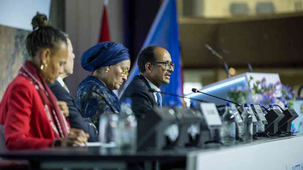 GP025 Co-chairs, DSG and Minister Cassis seated at the front table